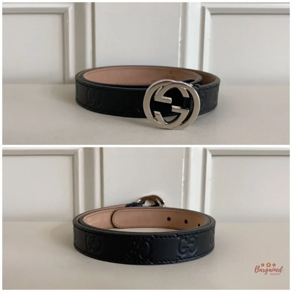 Authentic Children's Gucci Signature Belt - L
